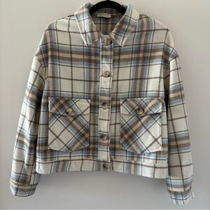 PAPER CRANE Plaid Shirt-Jacket